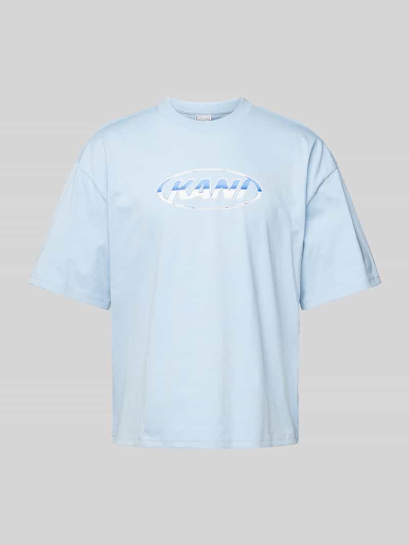 T-shirt met labelprint