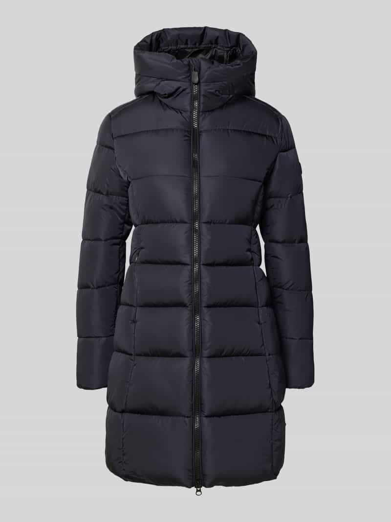 SAVE THE DUCK Gewatteerde lange jas met tweewegsritssluiting model 'Taylor'