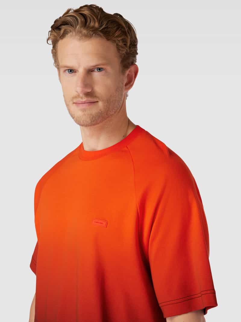 CK Calvin Klein T-shirt met labelprint model 'OMBRE'