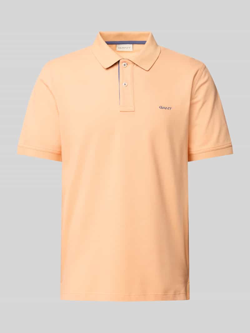 Gant Regular fit poloshirt met labelstitching