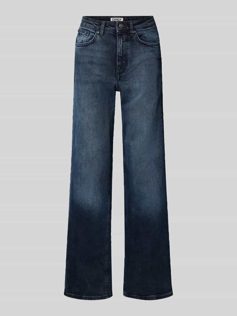 Only Wide leg jeans van katoenmix model 'JUICY'
