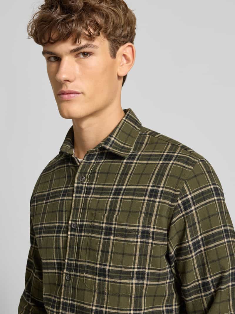 jack & jones Regular fit vrijetijdsoverhemd met kentkraag model 'JAMES'