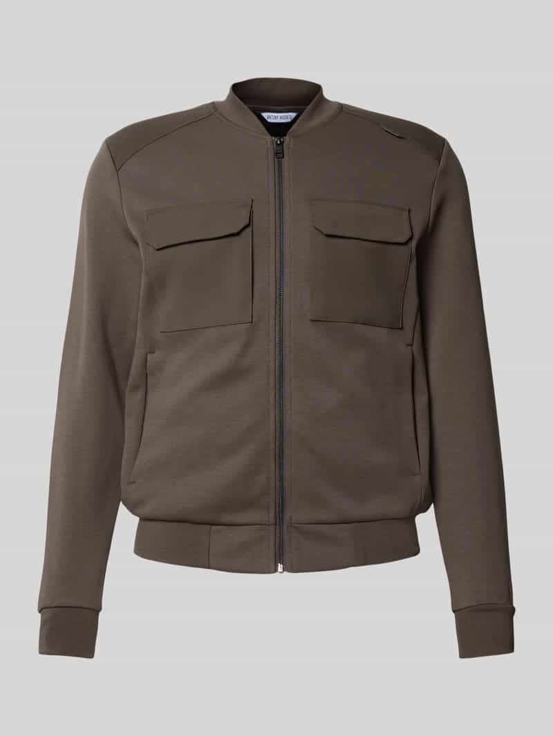 Antony Morato Slim fit sweatjack met viscose model 'Neuter'