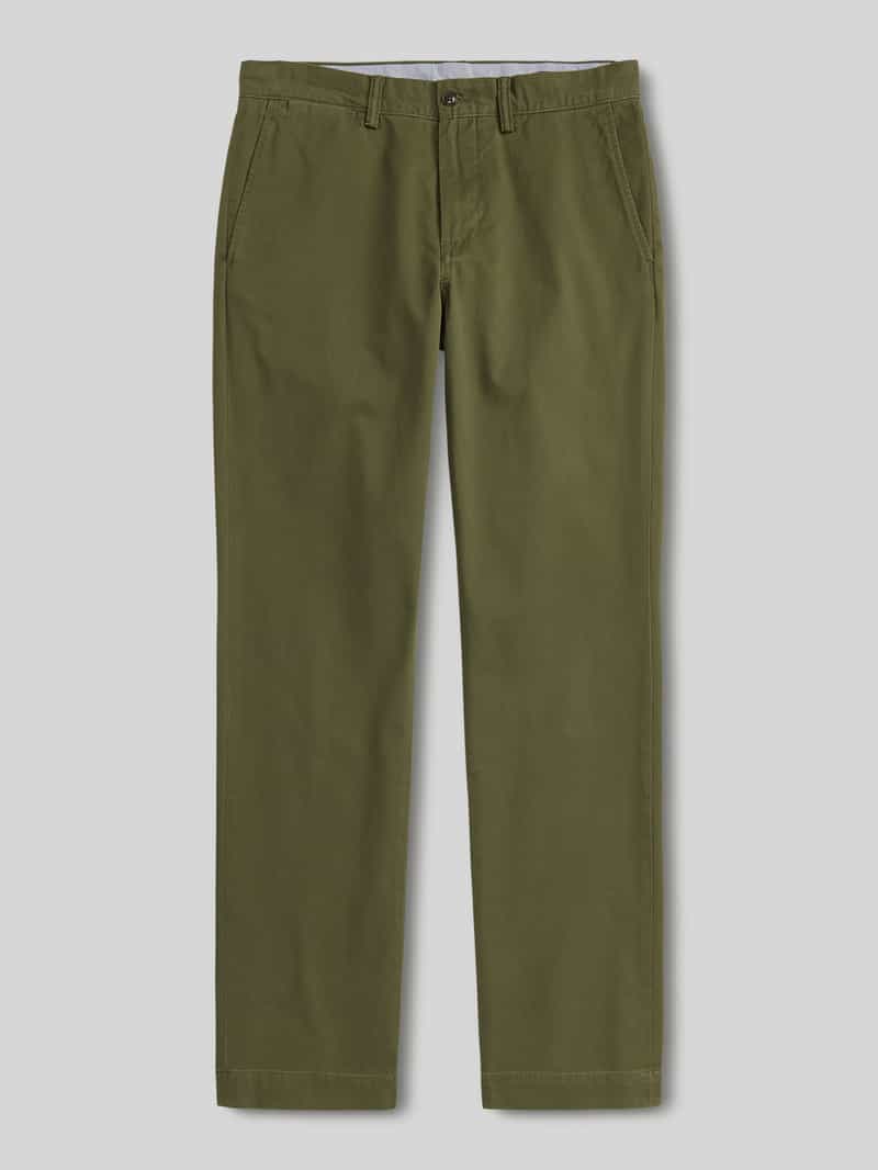 Recht broek van katoenmix