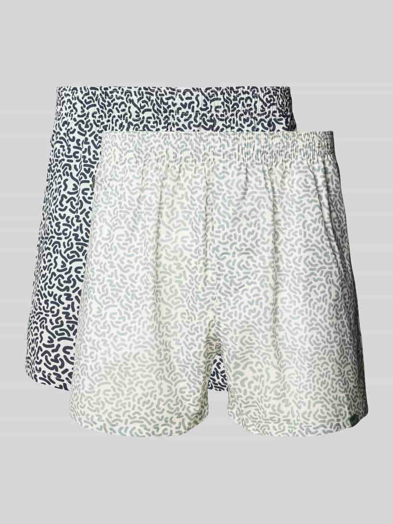 POCKIES Boxershort met labeldetail in een set van 2 stuks