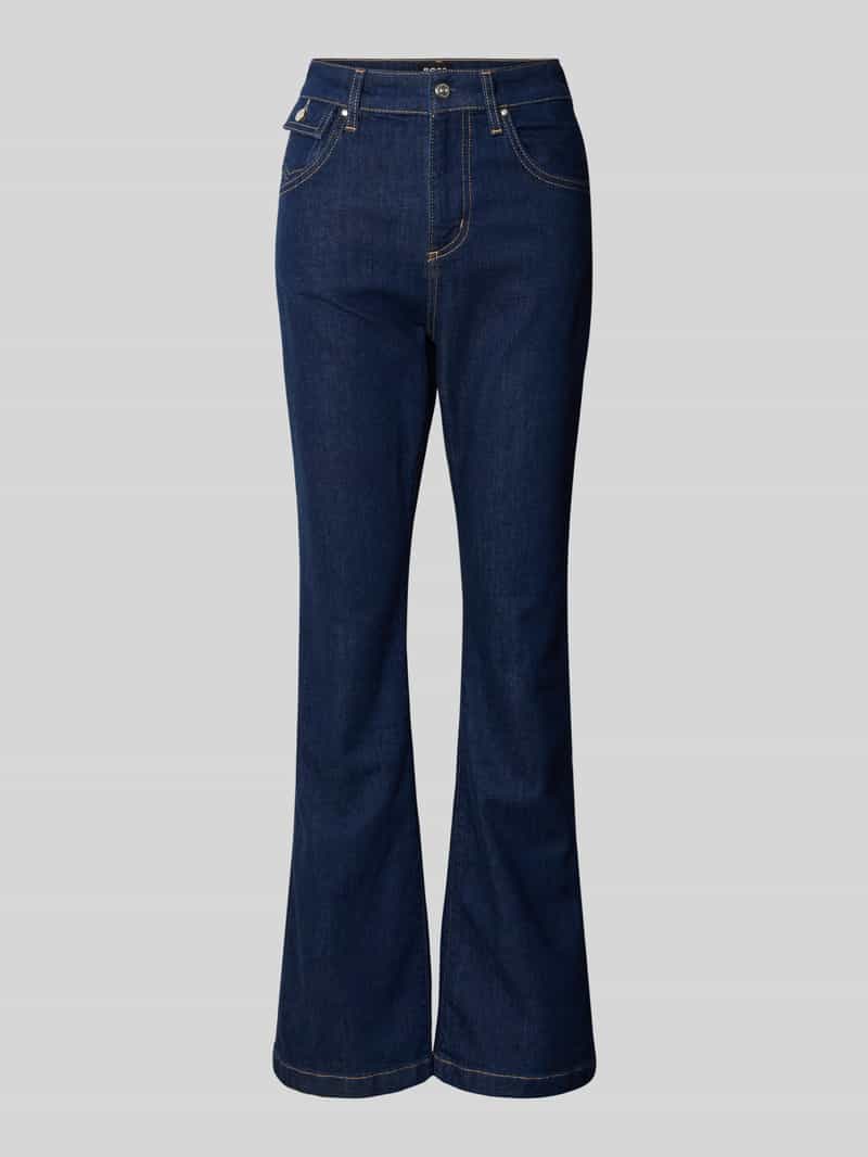 Boss Wide leg fit bootcut jeans van katoenmix model 'LYRIS'