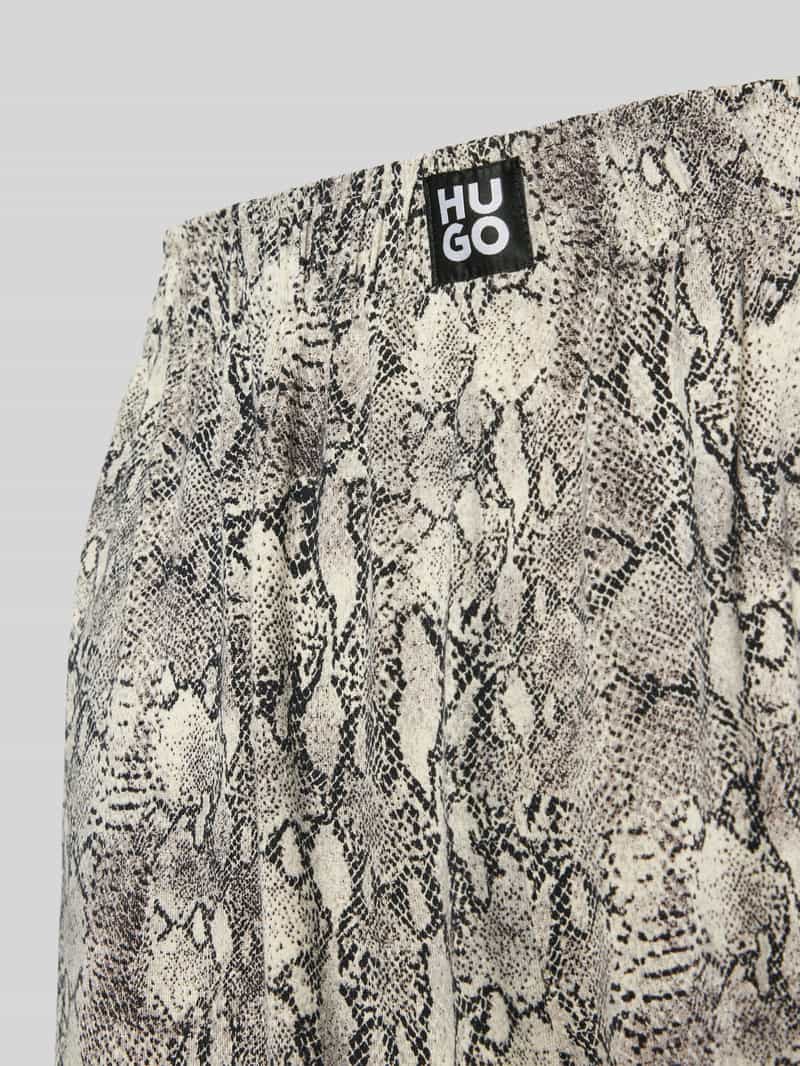 HUGO Straight leg pyjamabroek met elastische band model 'NIKA'