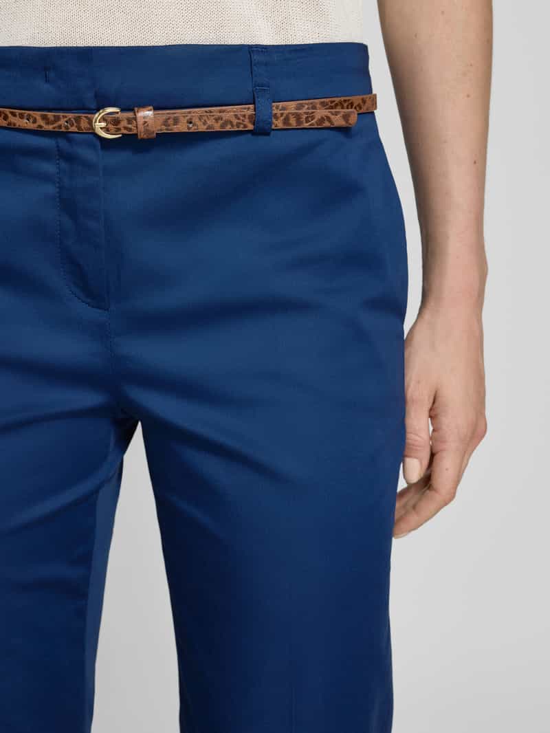 Christian Berg Woman Slim fit stoffen broek met verkort model