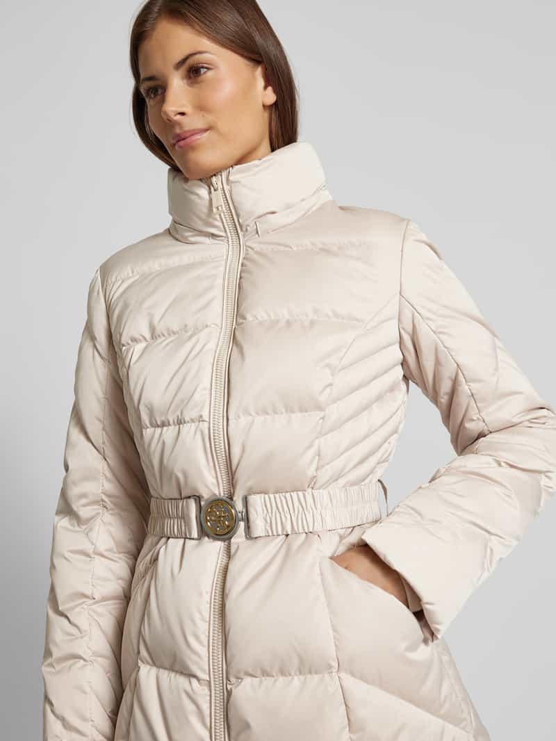 Guess Gewatteerde lange jas met imitatiebont model 'NEW OLGA'