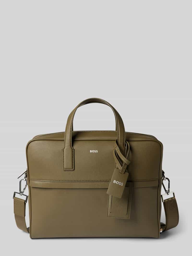 Boss Laptoptas van echt leer model 'ZAIR'