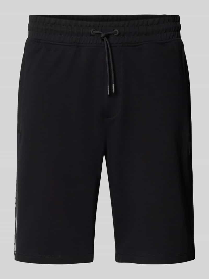 Korte broek met elastische band en tunnelkoord