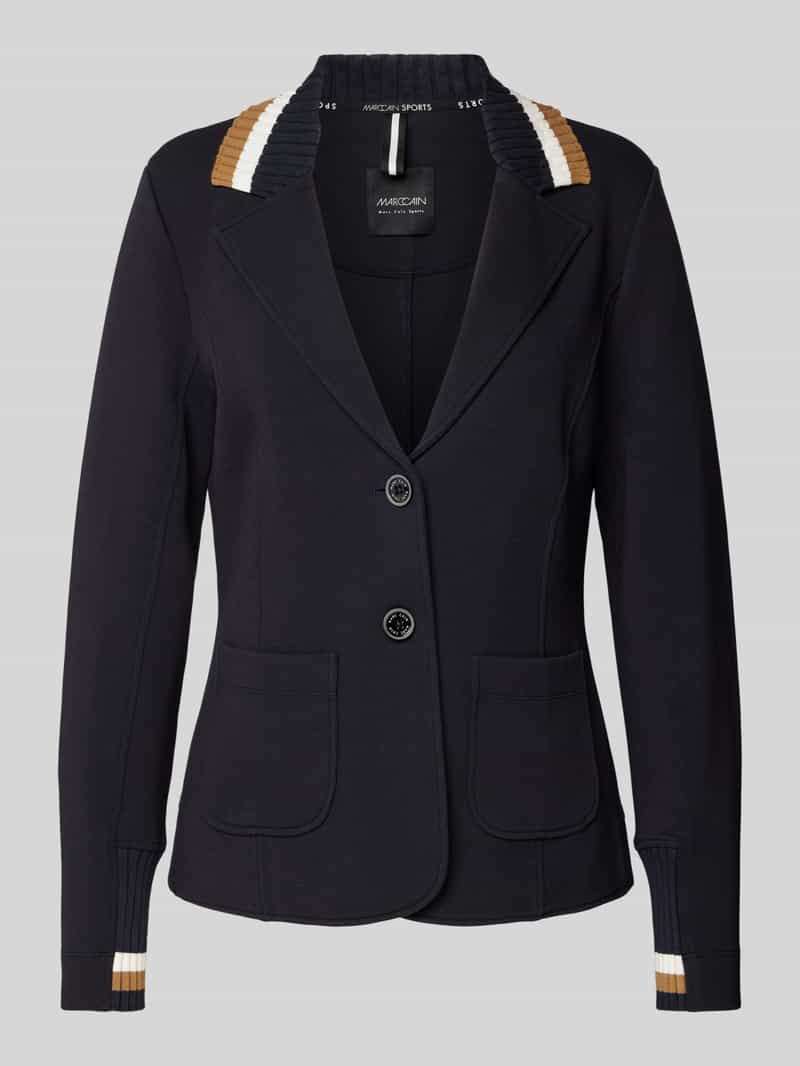 Marc Cain Slim fit blazer met steekzakken