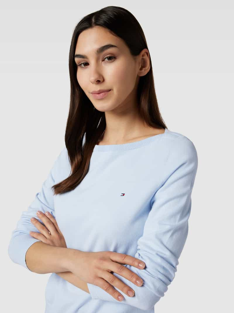 Tommy Hilfiger Gebreide pullover met boothals