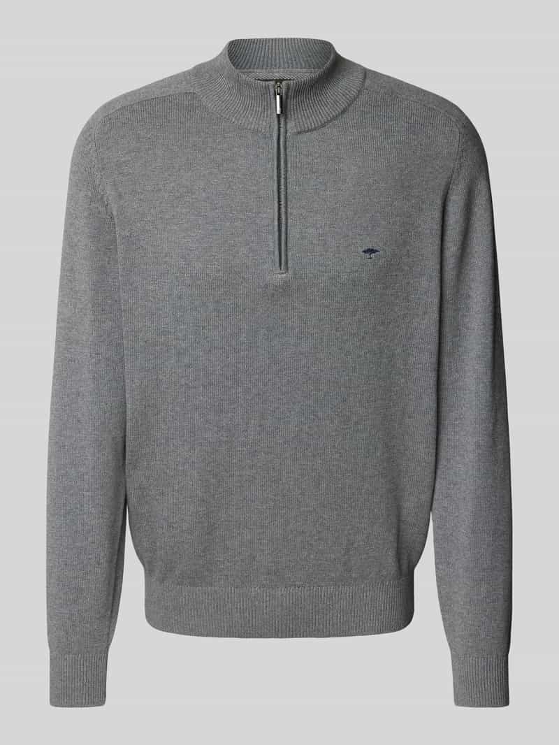 FYNCH-HATTON Gebreide pullover met labelstitching