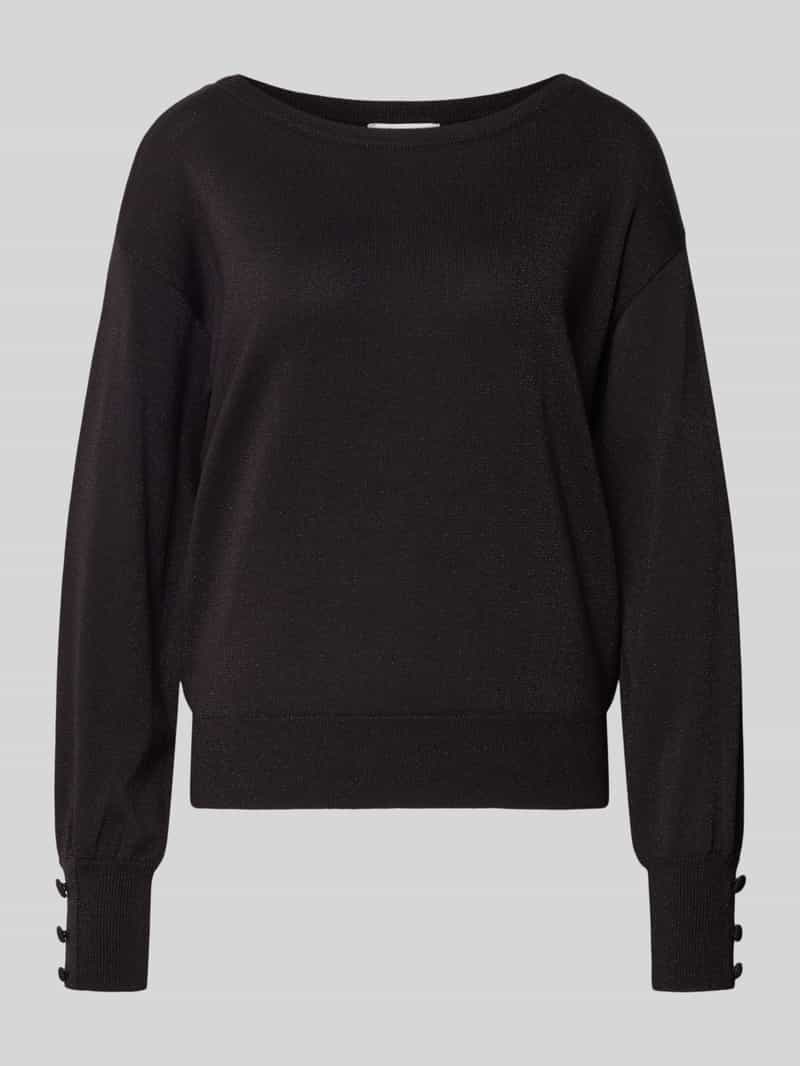 b.Young Gebreide pullover met sierknopen model 'MOBBE'