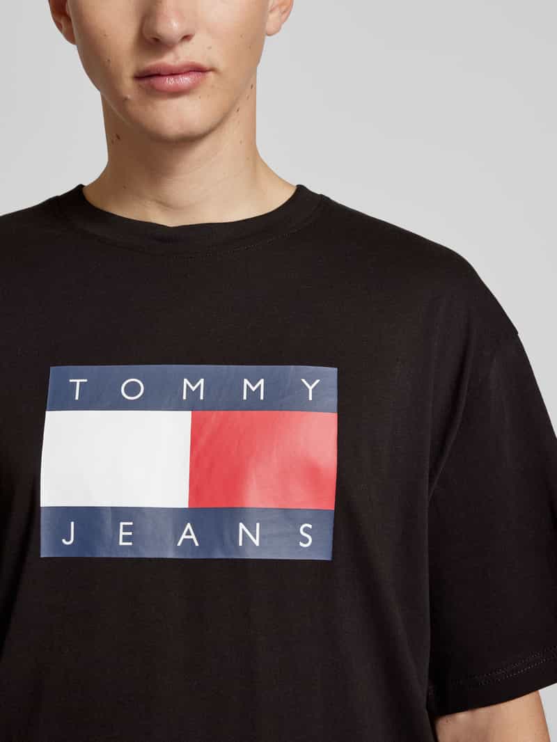 Tommy Jeans T-shirt met labelprint model 'SKATE'
