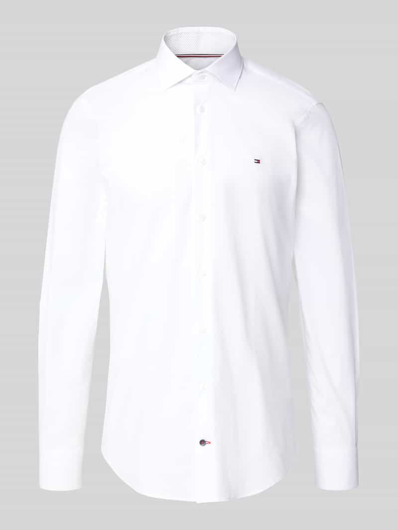 Tommy Hilfiger Tailored Slim fit zakelijk overhemd van katoenmix