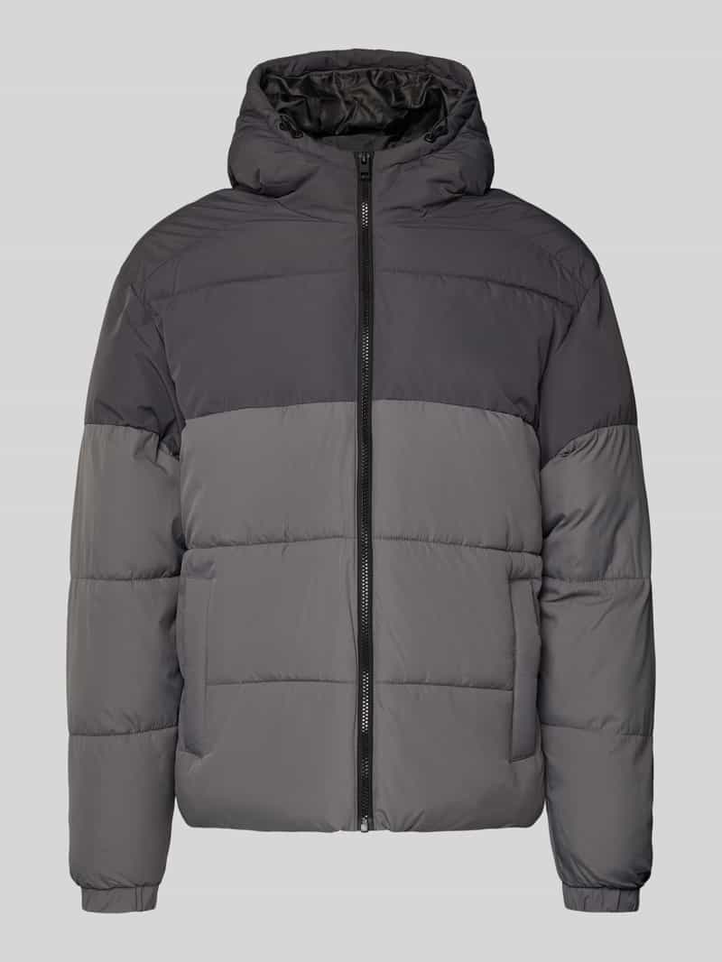 jack & jones Gewatteerd jack met ritssluiting model 'MAZE'