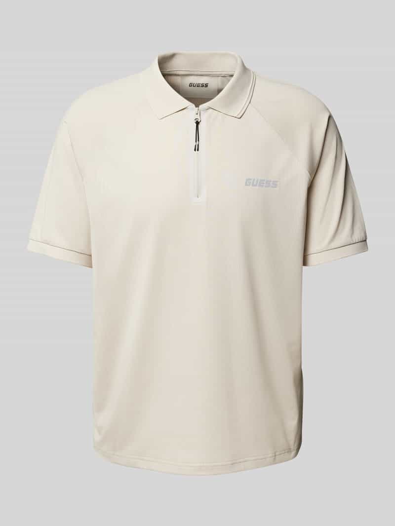 Guess Activewear Regular fit poloshirt met ritssluiting model 'JAISS'