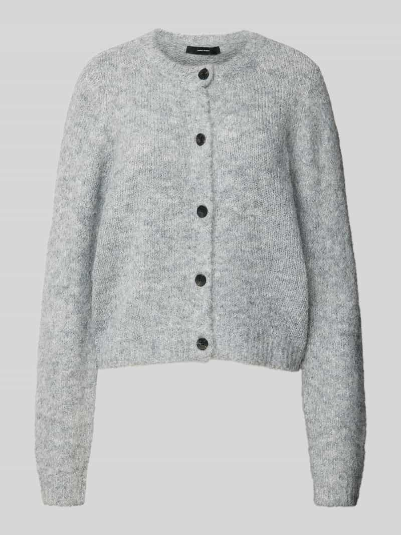 Vero Moda Regular fit gebreid jack met wol en knoopsluiting, model 'NOVAH'