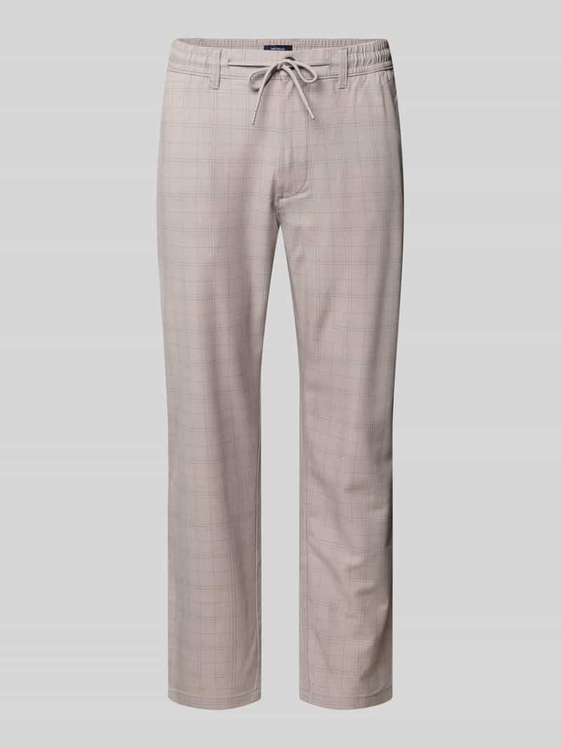 MCNEAL Tapered fit stoffen broek met Elastische band