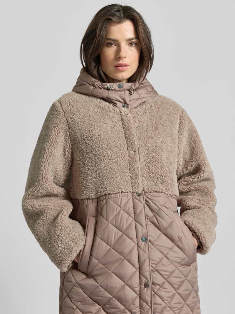 WHITE LABEL Gewatteerd jack met fleece en steekzakken
