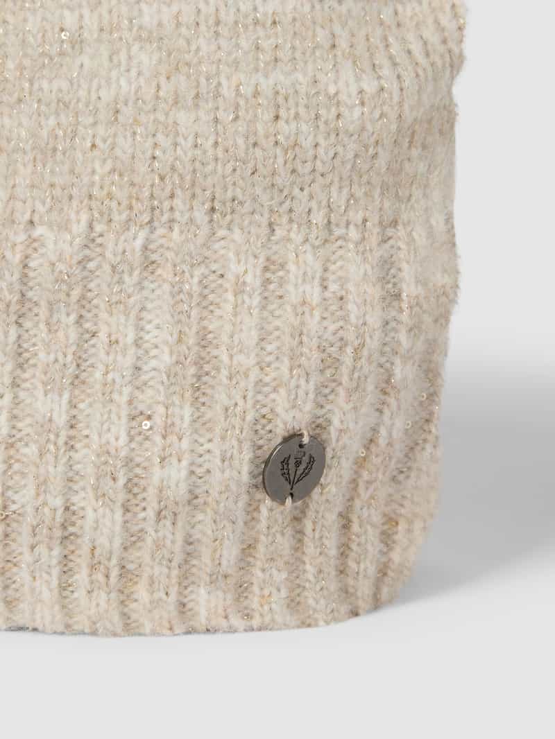 Beanie met labelpatch Fraas