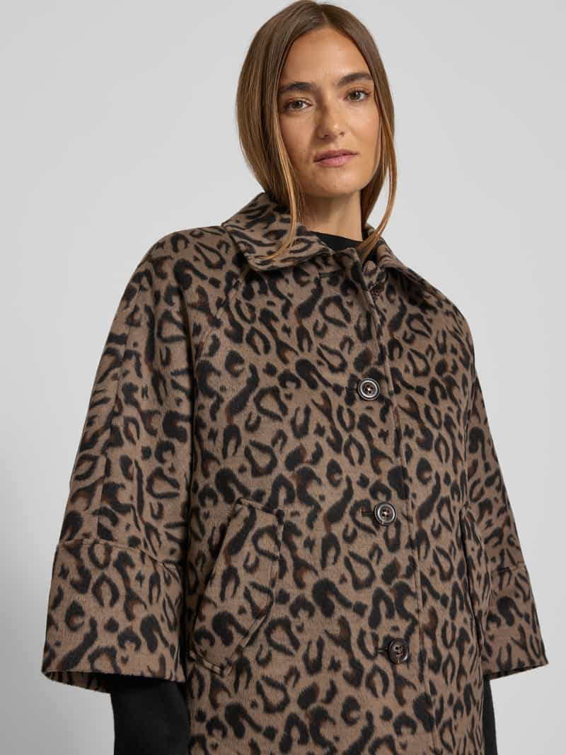 s.Oliver BLACK LABEL Loose fit jack met luipaardprint