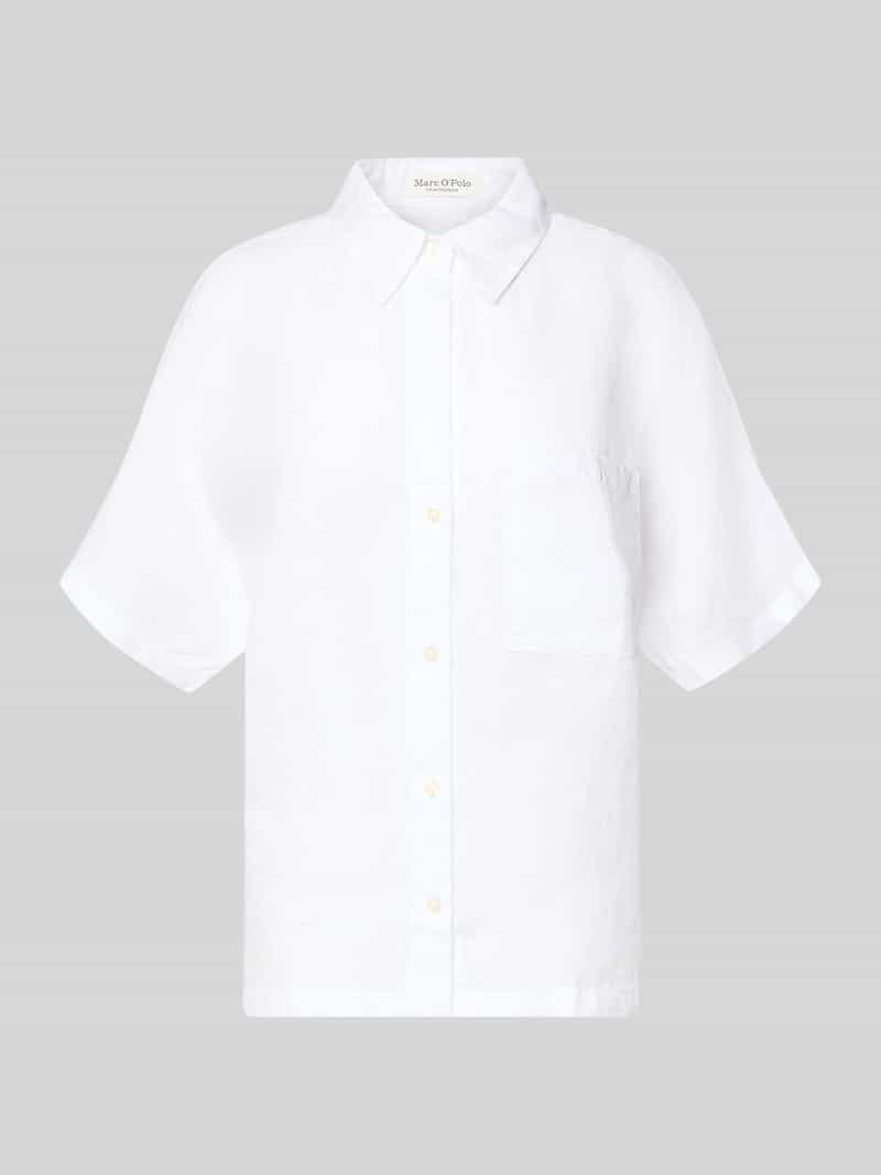 relaxed fit blouse van puur linnen