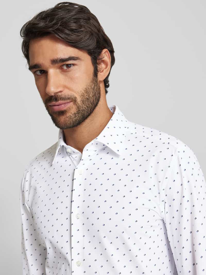 Boss Slim fit zakelijk overhemd met knoopsluiting