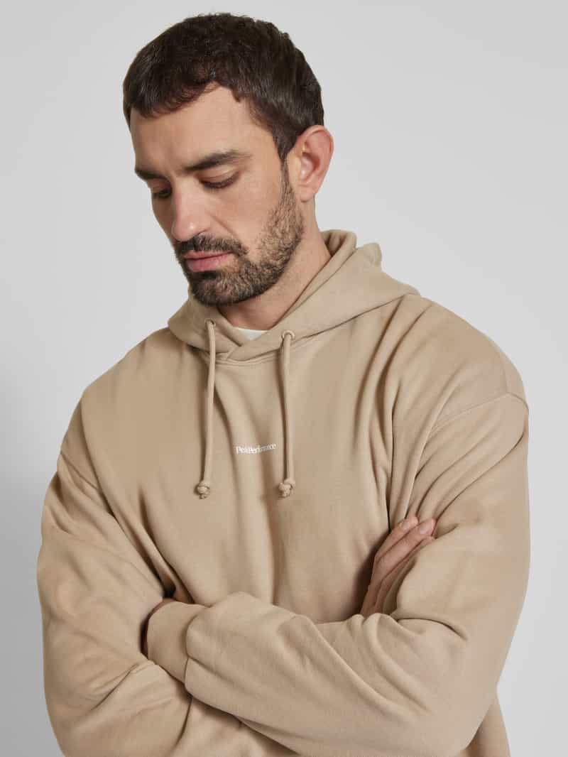 Peak Performance Hoodie met labelprint model 'Original Terry'