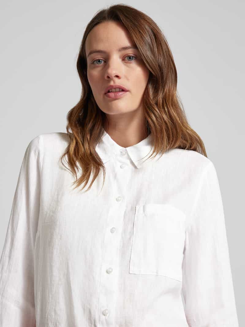 s.Oliver RED LABEL Linnen blouse met borstzak model 'Tuni'