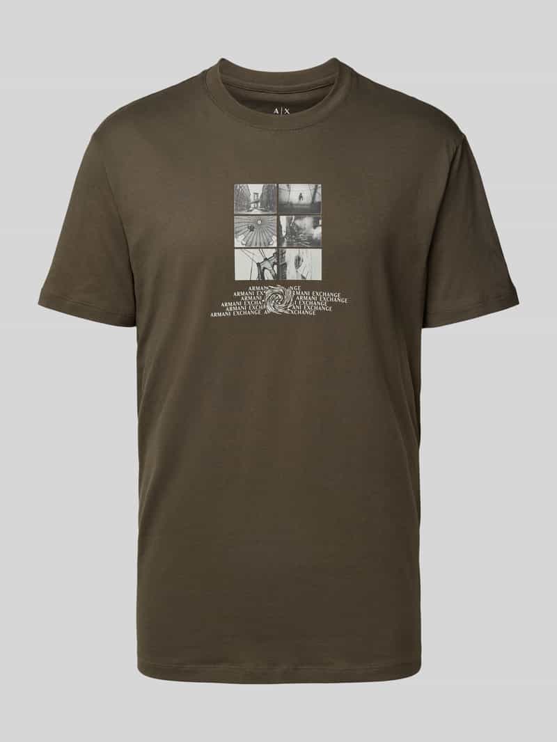 Armani Exchange Regular fit T-shirt van puur katoen