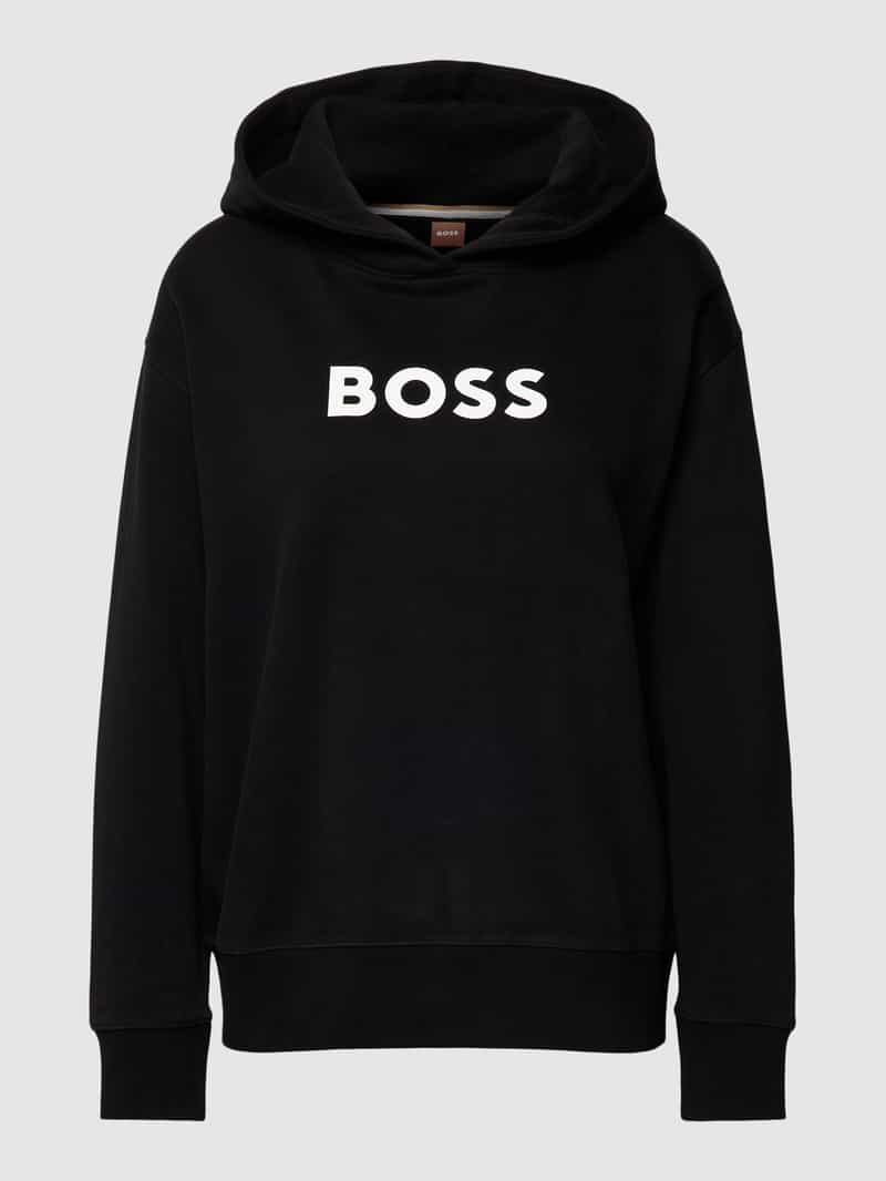 Bluza z kapturem i nadrukiem z logo model ‘EDELIGHT’