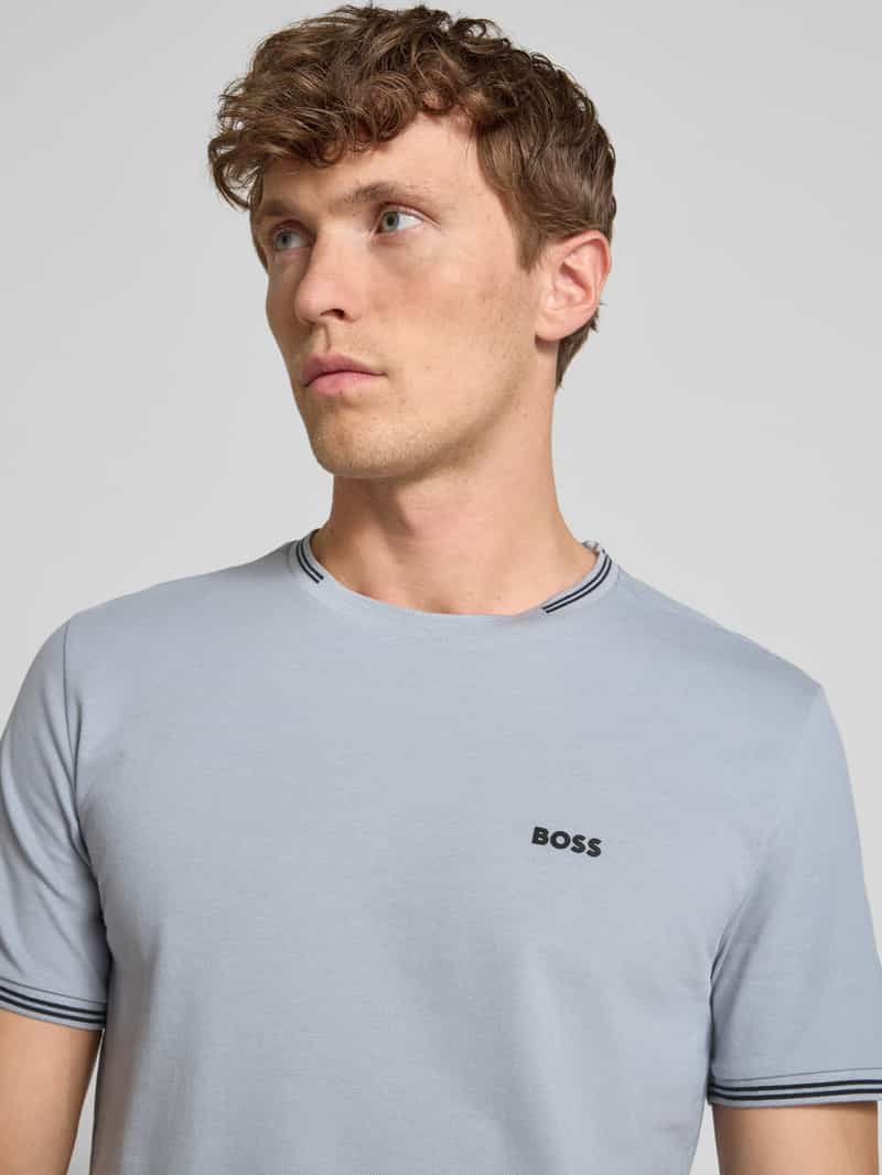 BOSS Green Regular fit T-shirt van katoenmix model 'TAUL'