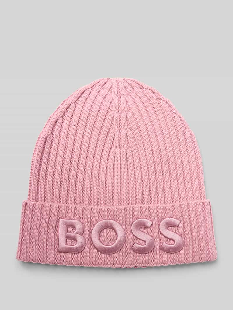Boss Beanie van zuivere scheerwol model 'LARA_HAT'