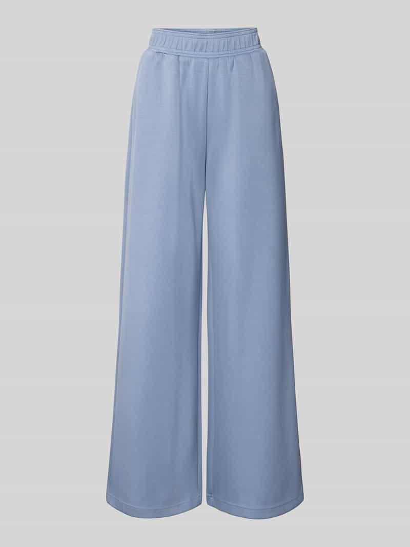 Wide leg stoffen broek met steekzakken, model 'Asaka'