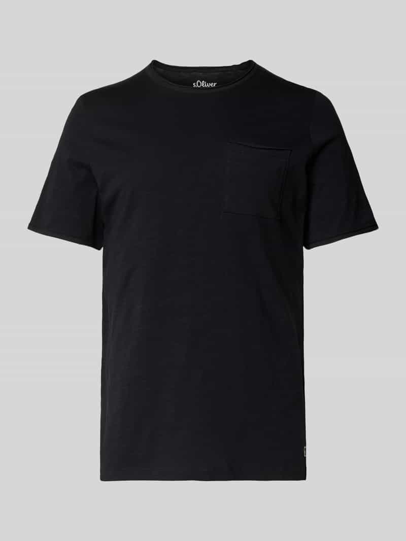Regular fit T-shirt van puur katoen