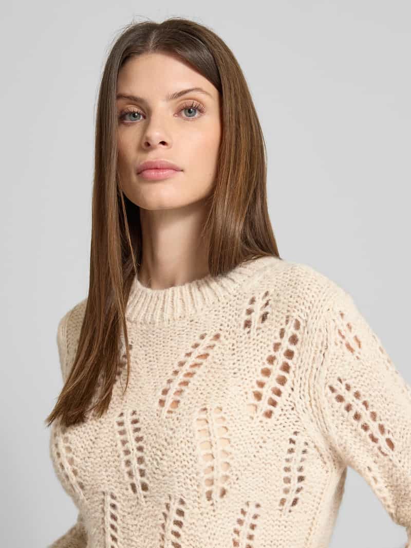 Joop! Gebreide pullover met ajourpatroon model 'Kalma'