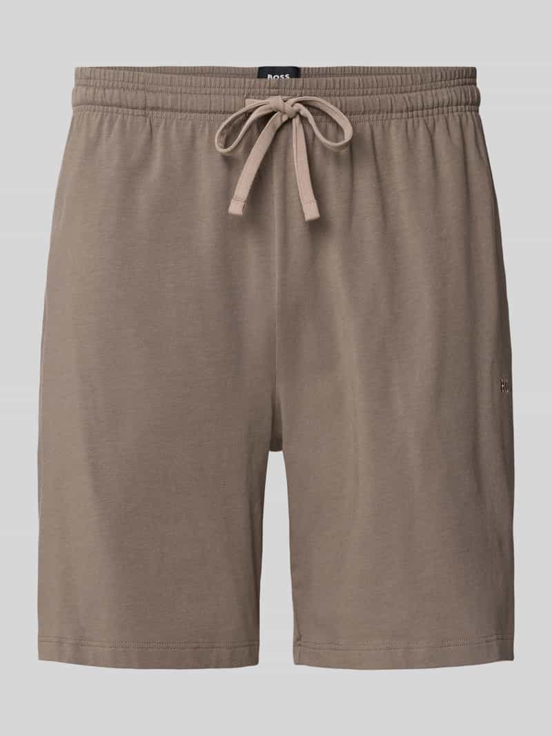 Boss Regular fit sweatshorts van een mix van katoen en elastaan