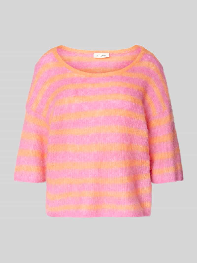 American vintage Gebreide pullover met 3 4-mouwen model 'NENYBAY'