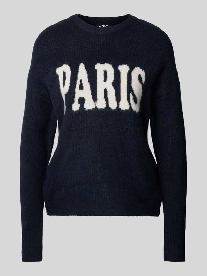 Only Regular fit gebreide pullover van viscosemix model 'KATIA'