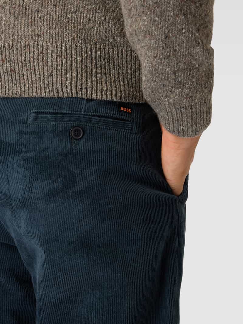 Boss Orange Corduroy broek met achterzakken model 'Statum'