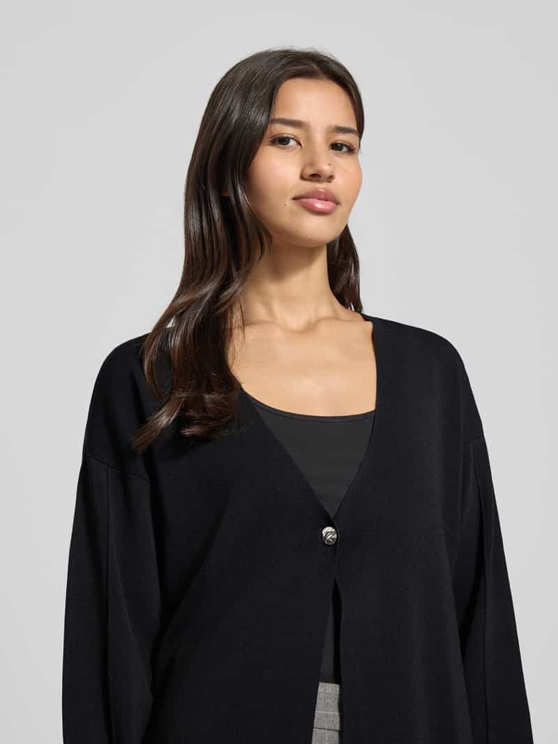 Jake*s Collection Gebreid jack met knoopsluiting.