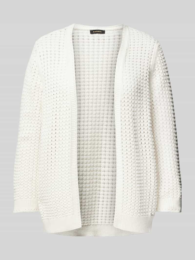 MORE & MORE Cardigan met gaatjesmotief