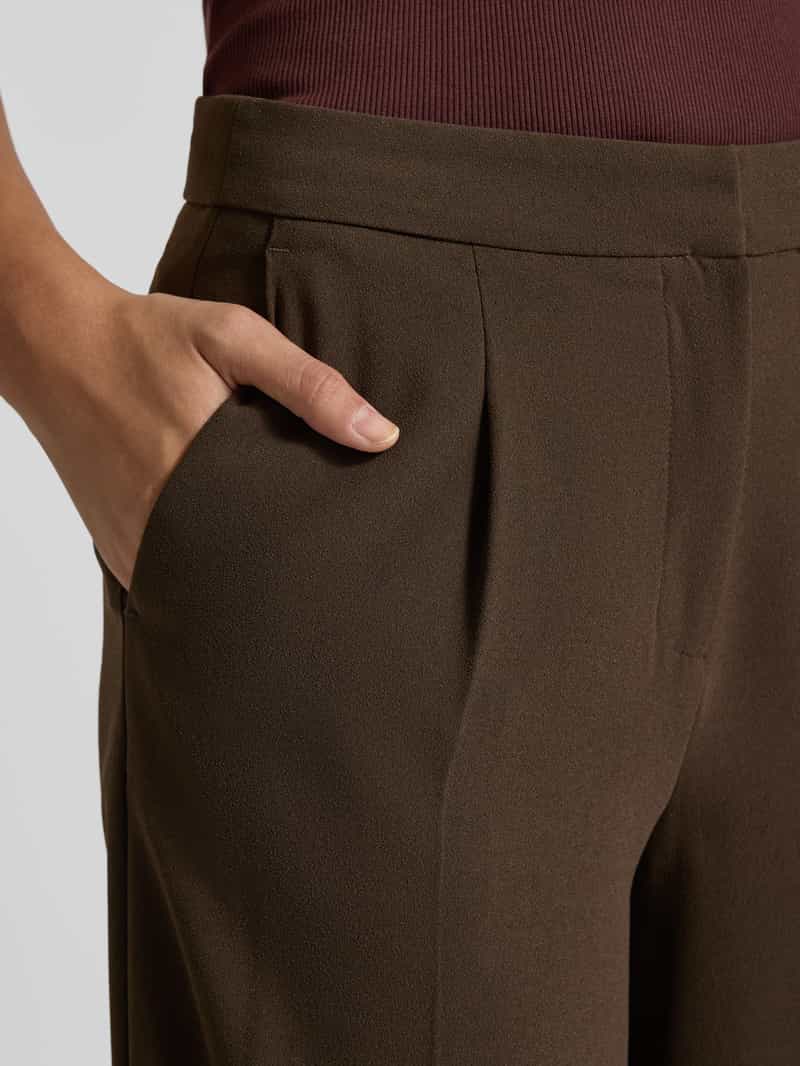 Selected Femme Loose fit bandplooibroek met steekzakken opzij model 'TINNI'