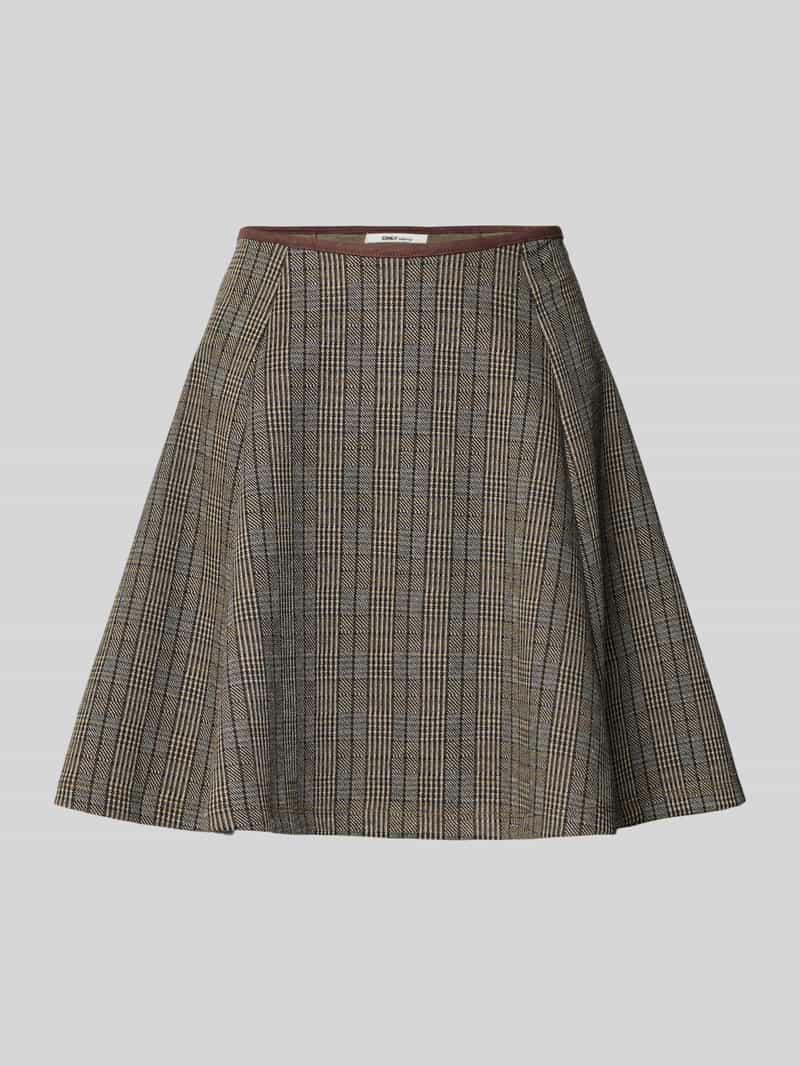 Only Uitlopende mini-rok van katoenmix model 'ONLFENTY'