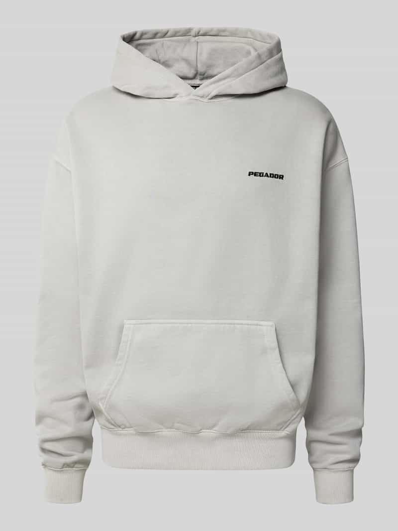 Pegador Oversized hoodie met logostitching en kangoeroezak