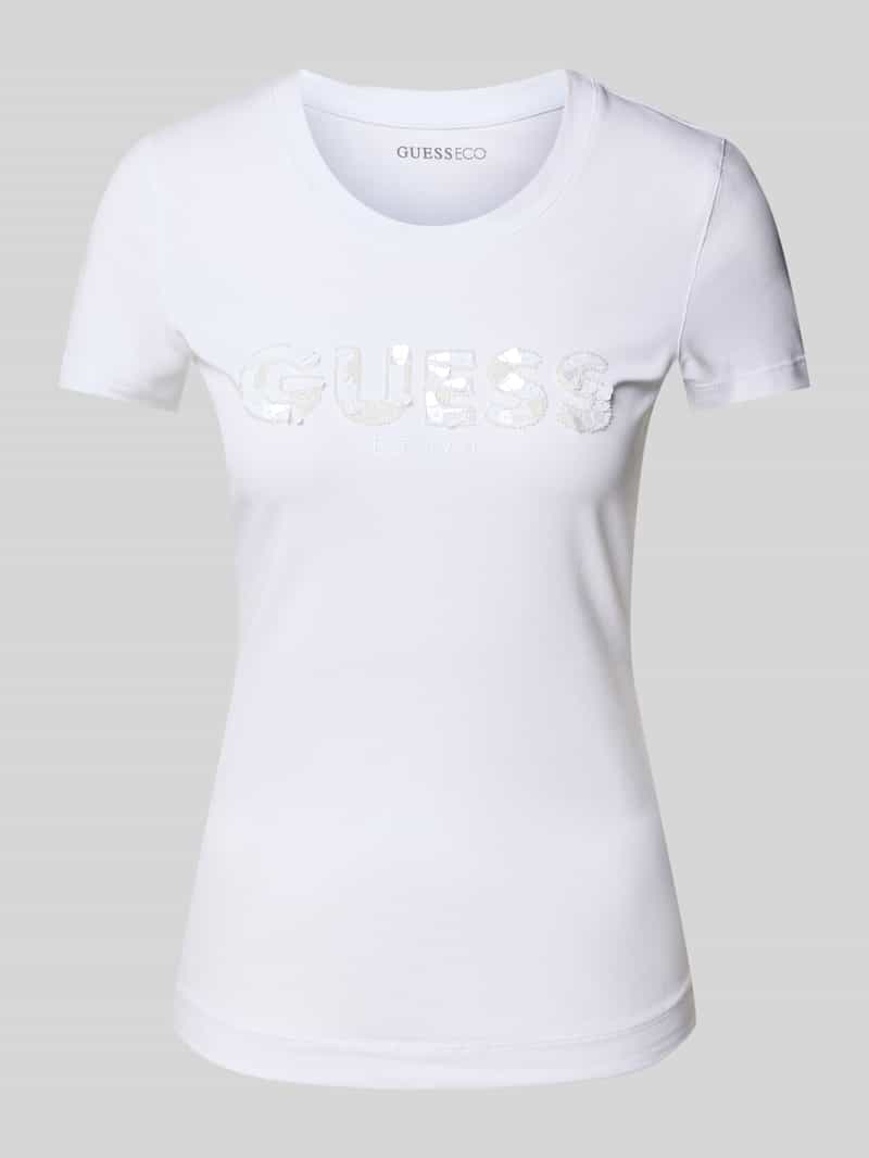 Guess T-shirt met labeldetail