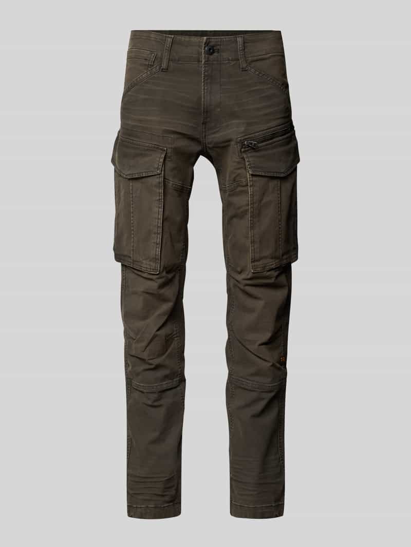 Regular tapered cargobroek van katoenmix model 'Rovic'